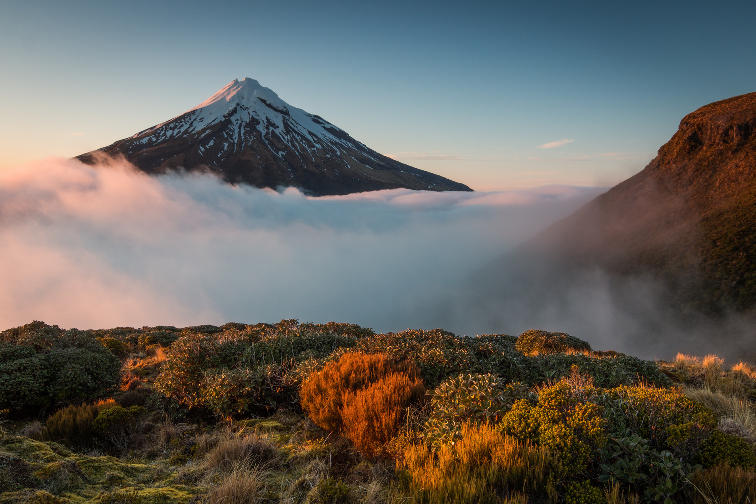 Mountain top at daylight 